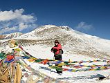 01 Jerome Ryan On Dhampus Pass 5257m With Dhampus Peak Behind 